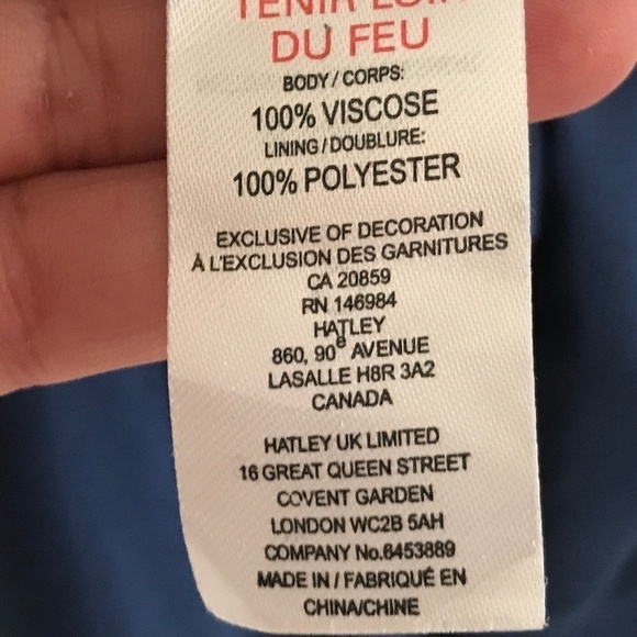 Hatley Mini dress paisley print Navy/ magenta Lighweight Size S pockets - Picture 10 of 11